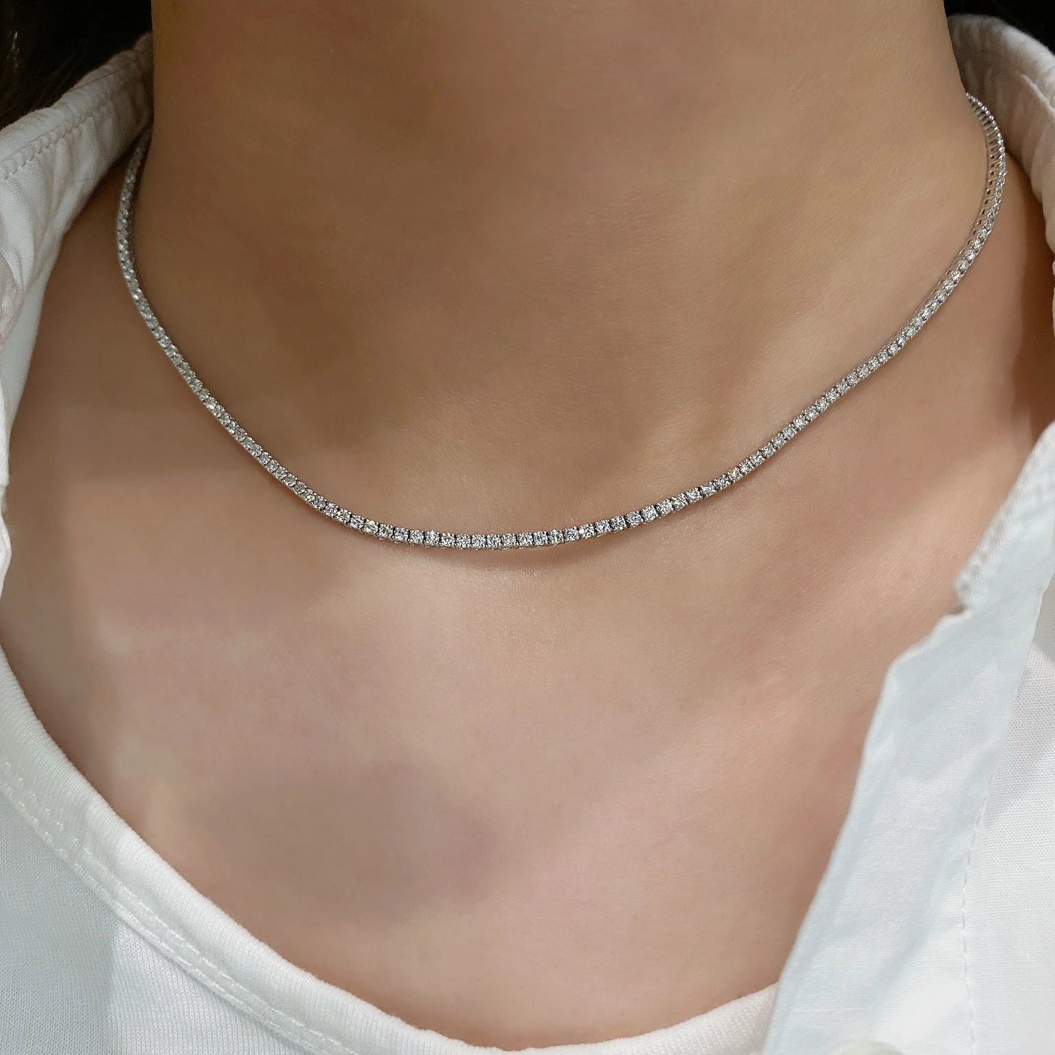 Everyday Diamond Tennis Necklace