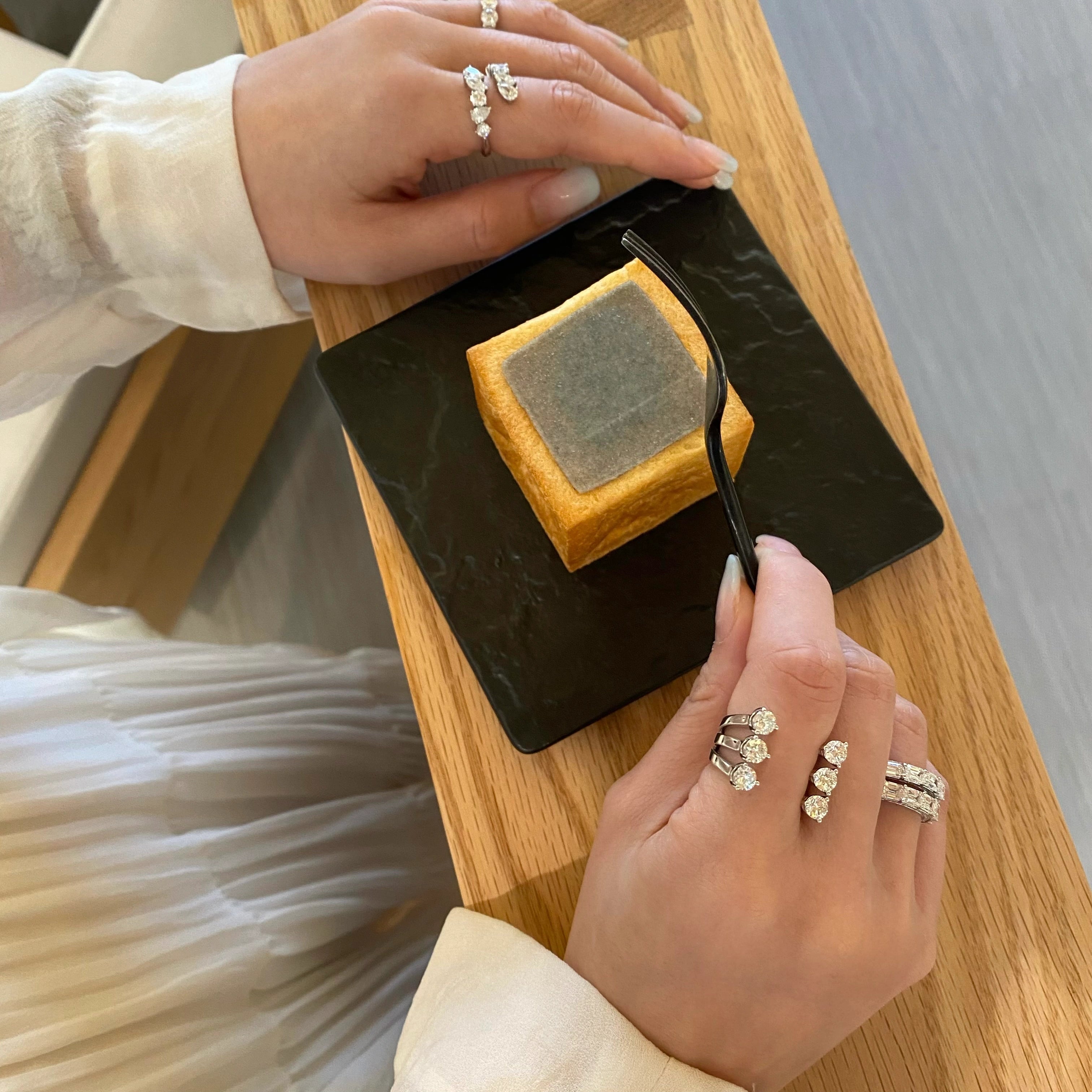 Six Stone Diamond Open Ring