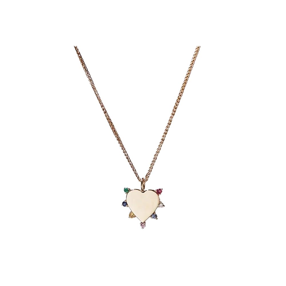 Colorstone Heart Necklace