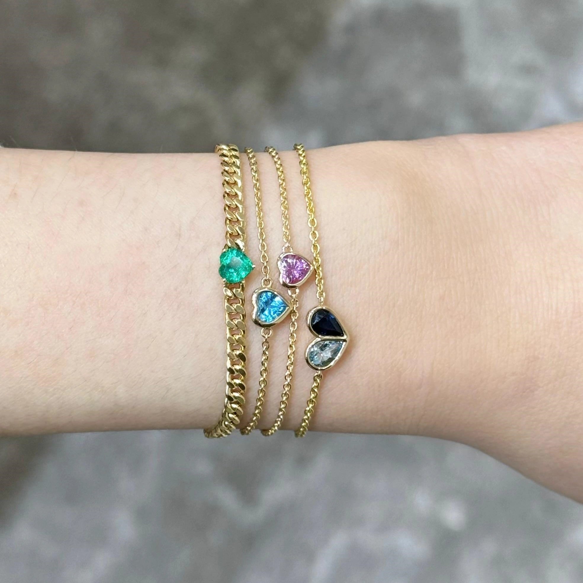 Blue Topaz Birthstone Bracelet