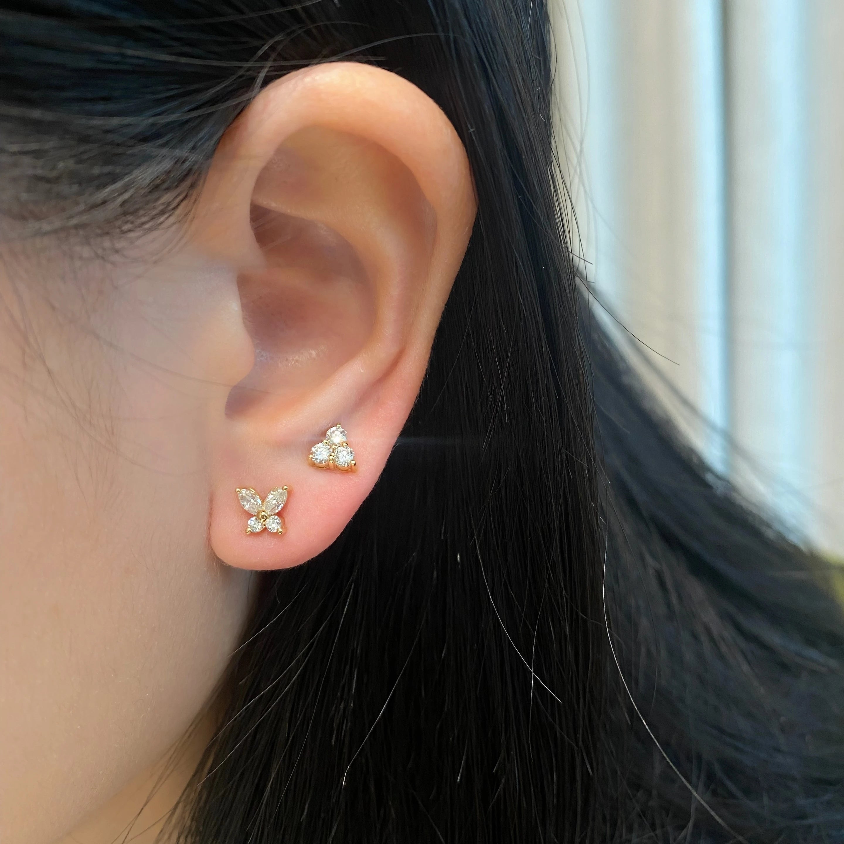 Butterfly Diamond Studs