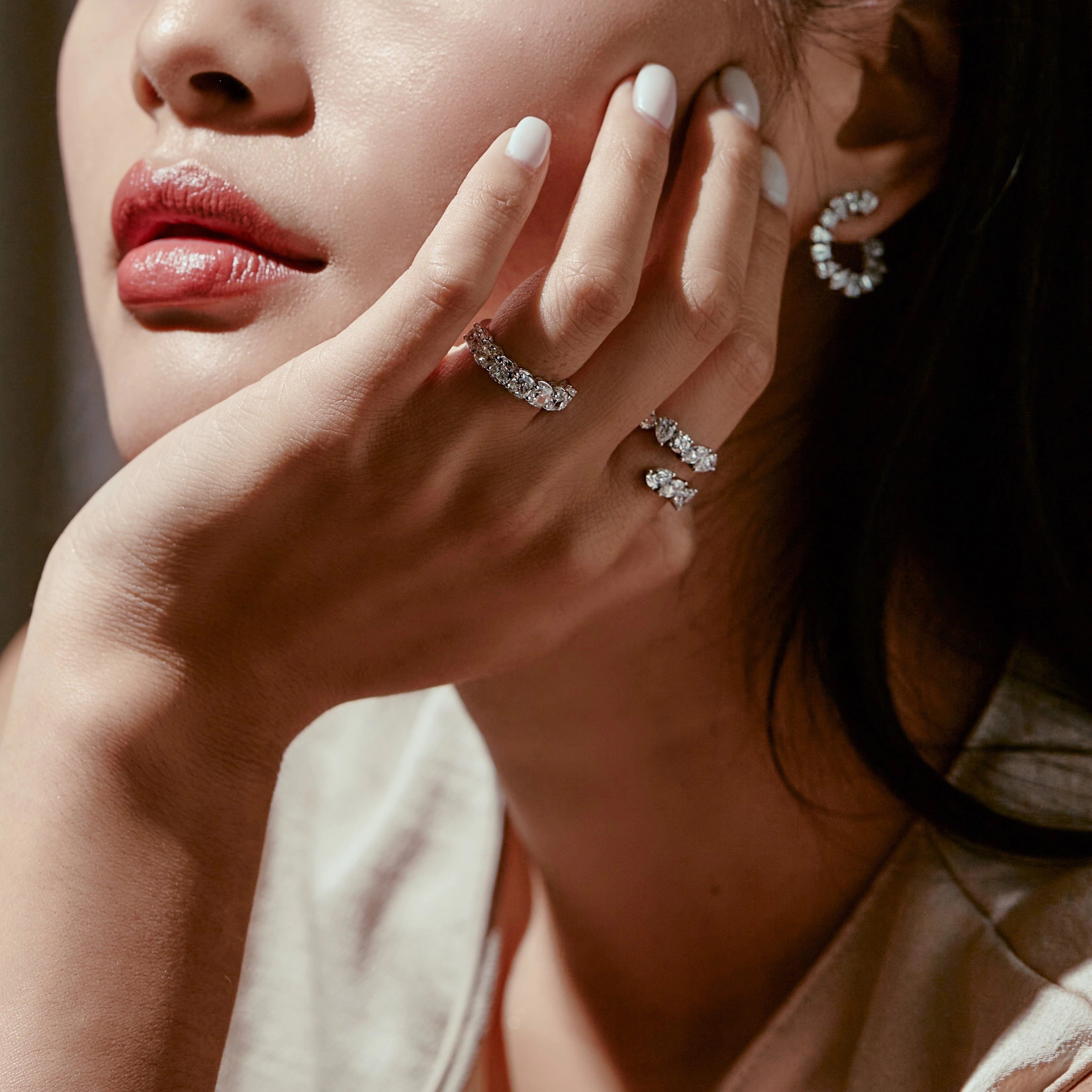 Cushion Cut Eternity Band