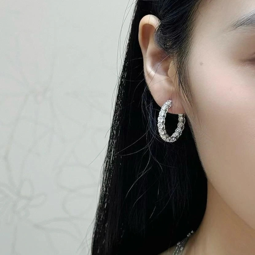 Day & Night Diamond Hoops