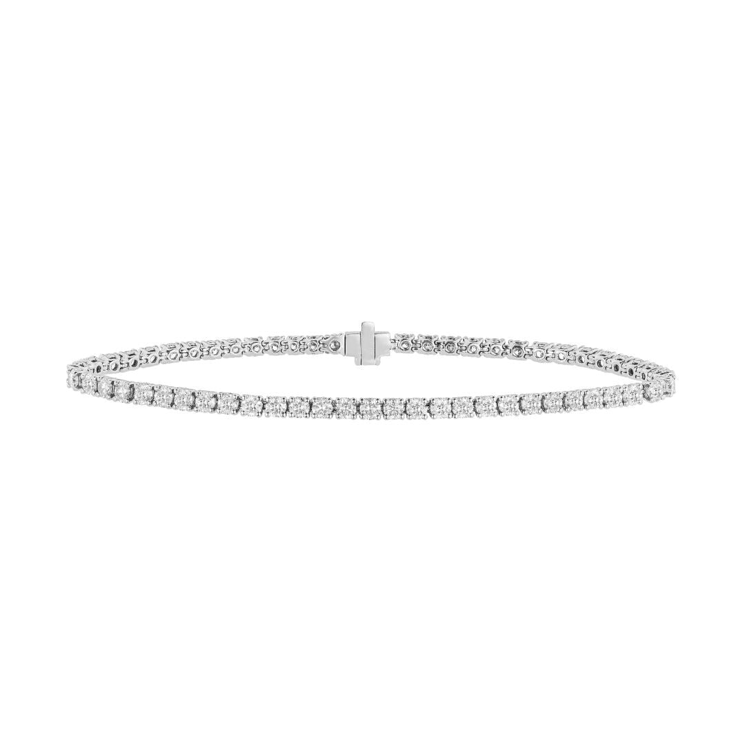 Everyday Diamond Tennis Bracelet on white background