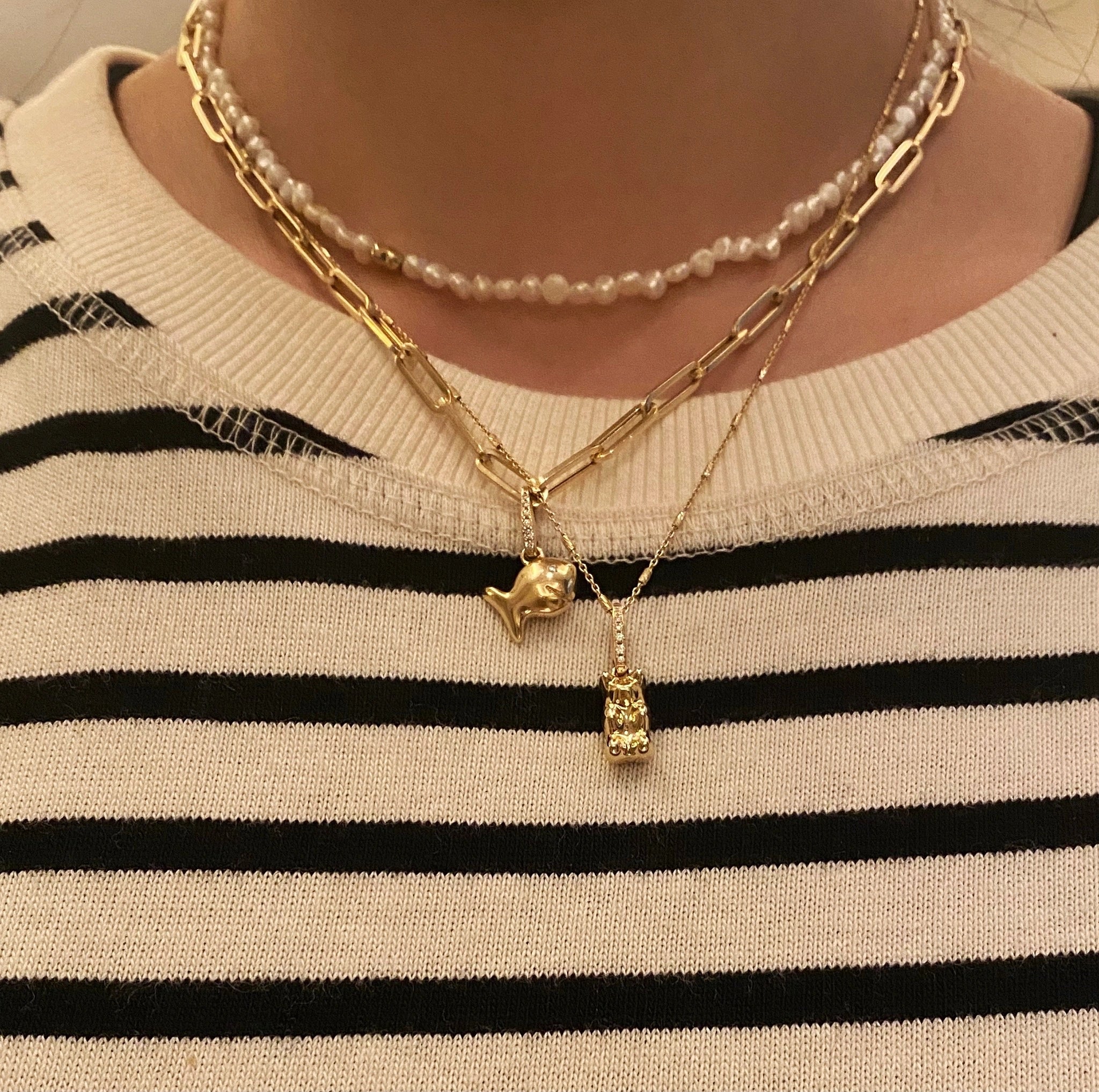 Gold Fish Diamond Chram