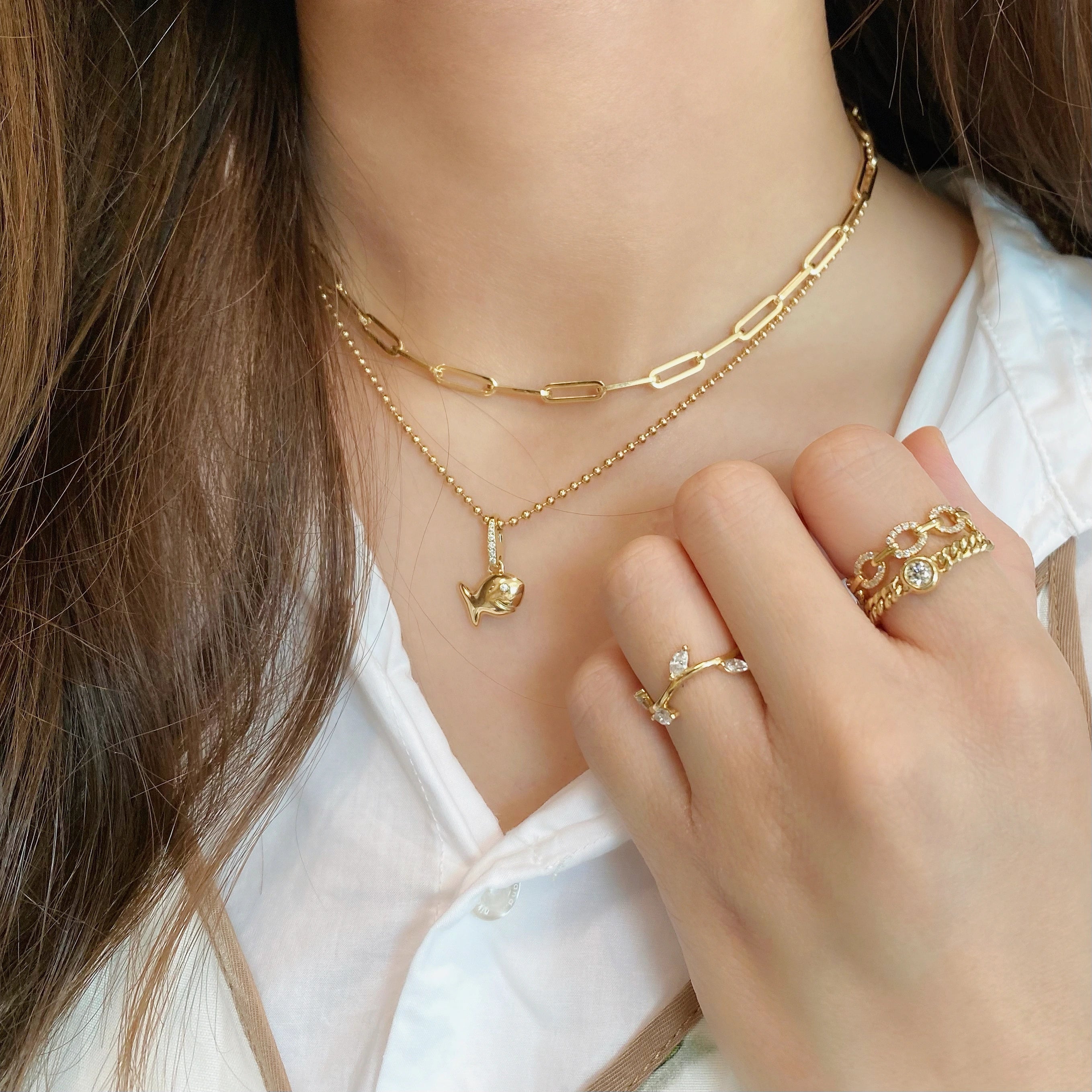 Gold Fish Diamond Chram