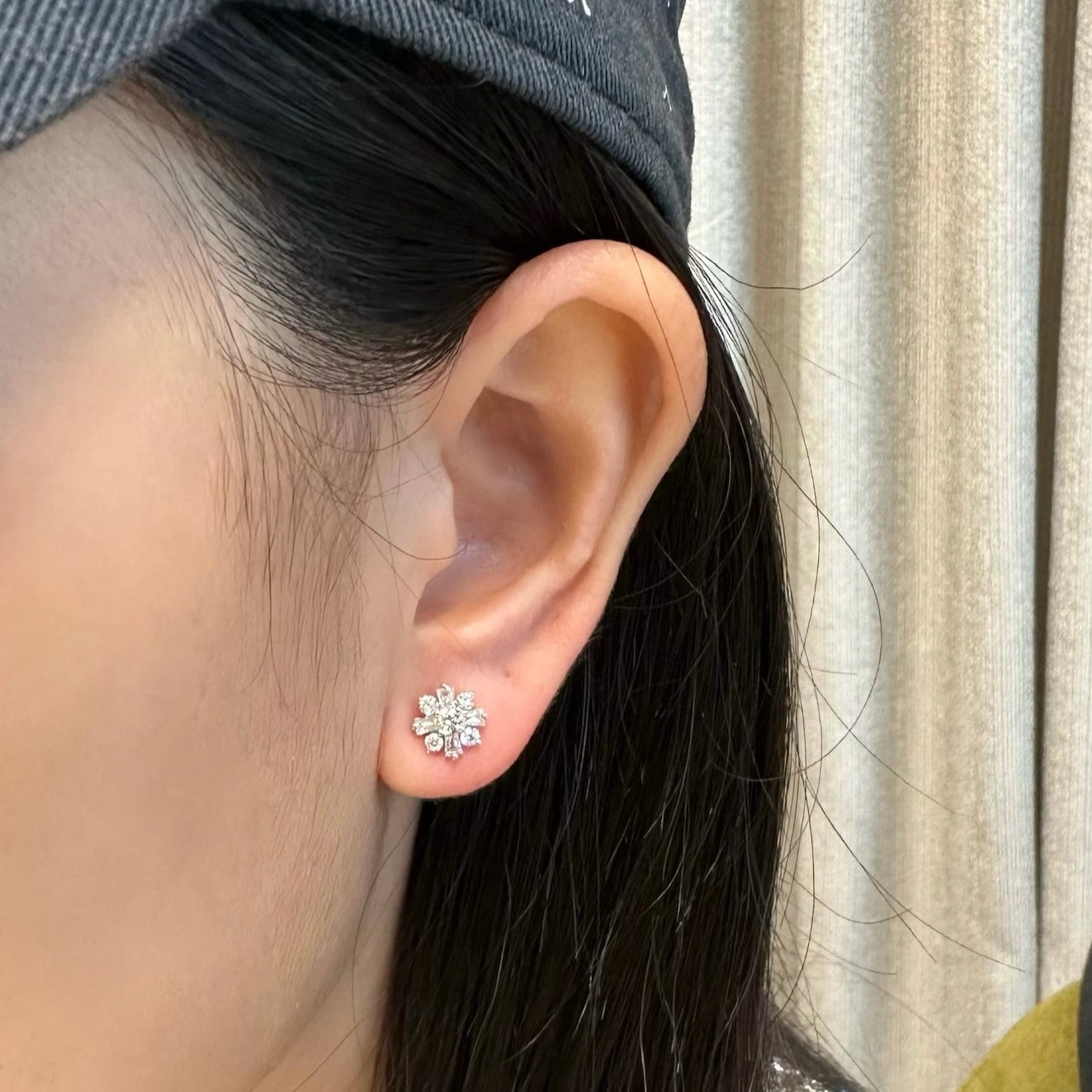 Snowflake Diamond Studs